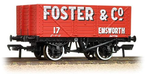 Bachmann 37-161 British Railways 8 Plank Wagon Foster & Company Red 17 Image