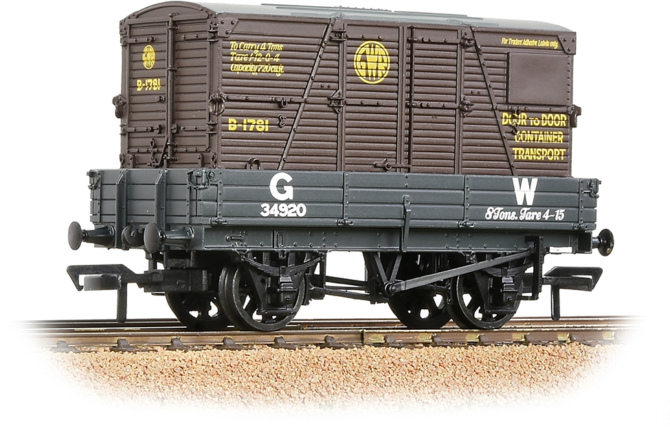 Bachmann 37-936 British Railways 3 Plank Wagon Great Western Railway Dark Grey 34920 Image