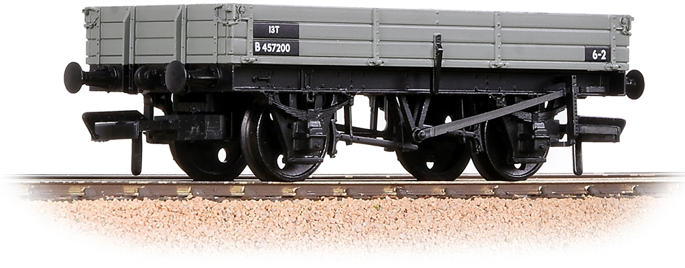 Bachmann 37-938 British Railways 3 Plank Wagon British Railways Grey B457200 Image