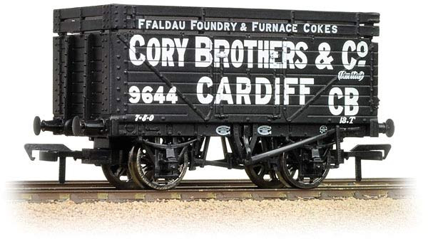Bachmann 37-185 British Railways 7 Plank Wagon Cory Brothers & Company Limited Black 9644 Image
