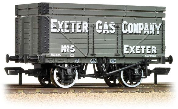 Bachmann 37-186 British Railways 7 Plank Wagon Exeter Gas Light & Coke Company Grey 5 Image
