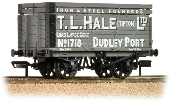 Bachmann 37-187 British Railways 7 Plank Wagon T.L. Hale (Tipton) Limited Grey 1718 Image