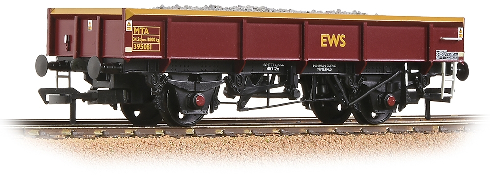 Bachmann 38-052A British Rail MTA Open Ballast English, Welsh & Scottish Railway Maroon & Yellow 395081 Image