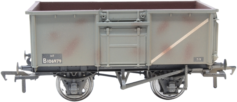 Bachmann 37-227A British Rail MCO/MCV/MXV 16T Steel Mineral British Railways Grey B106979 Image