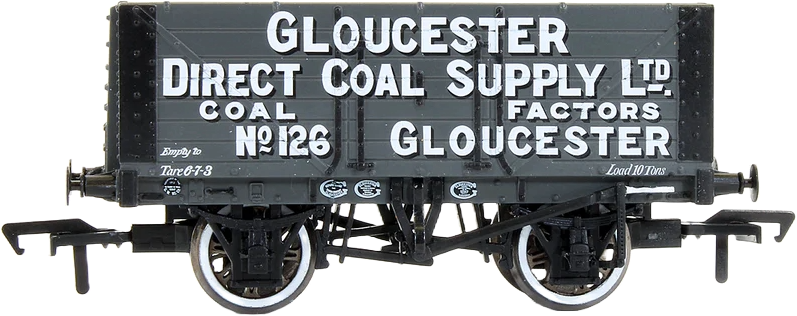 Bachmann 37-2022K British Railways 7 Plank Wagon Direct Coal Supply Company Grey 126 Image