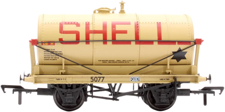 Bachmann 37-679B British Railways 14T Tank Shell & BP Buff 5077 Image