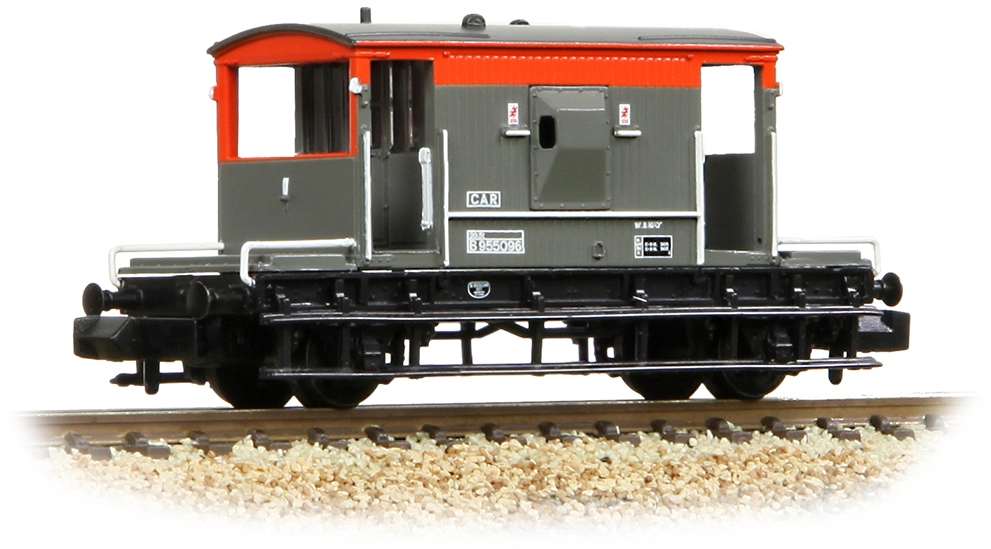 Graham Farish 377-535B Brake Van British Rail Railfreight Grey & Red B955096 Image