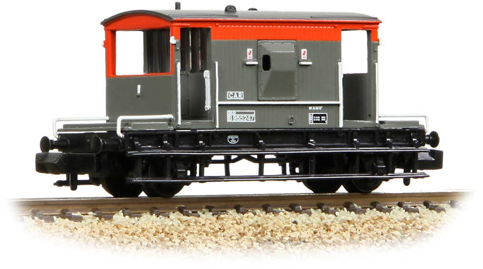 Graham Farish 377-535C Brake Van British Rail Railfreight Grey & Red B955247 Image