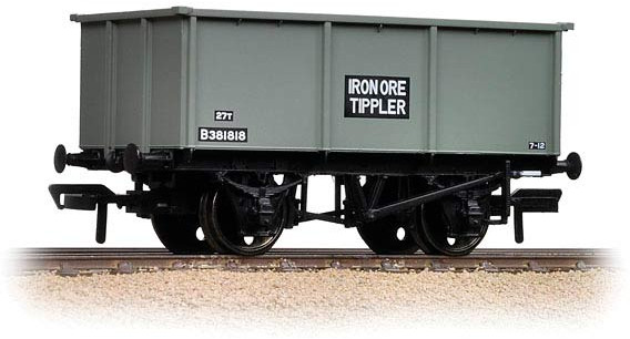 Bachmann 37-275E British Railways 27T Steel 'Tippler' Wagon British Railways Grey B381818 Image