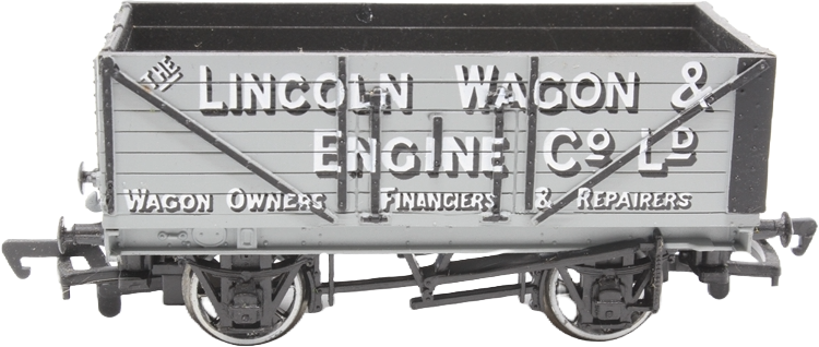 Bachmann 33-100N British Railways 7 Plank Wagon Lincoln Wagon & Engine Company Limited Grey Image