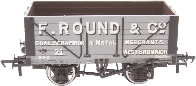 Bachmann 37-101Q British Railways 7 Plank Wagon Frederick Round & Company Grey 21 Image