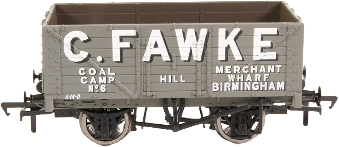 Bachmann 37-100R British Railways 7 Plank Wagon C. Fawke Grey 6 Image