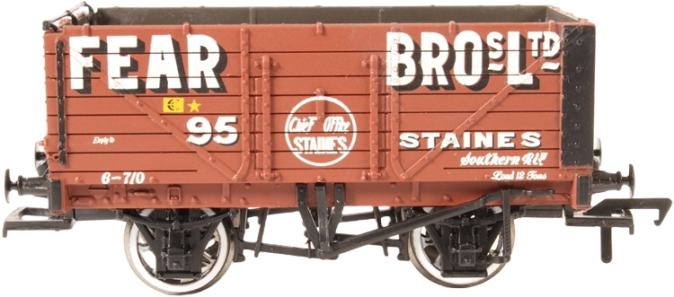 Bachmann 37-080P British Railways 7 Plank Wagon Fear Bros Limited Brown 95 Image