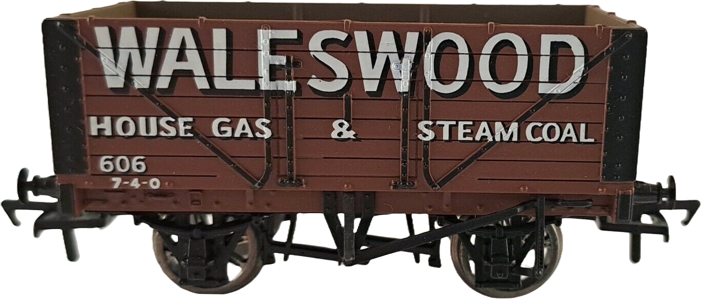 Bachmann 37-080X British Railways 7 Plank Wagon Waleswood Brown 606 Image