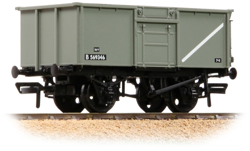 Bachmann 37-265 British Rail MCO/MCV/MXV 16T Steel Mineral British Railways Grey B569346 Image