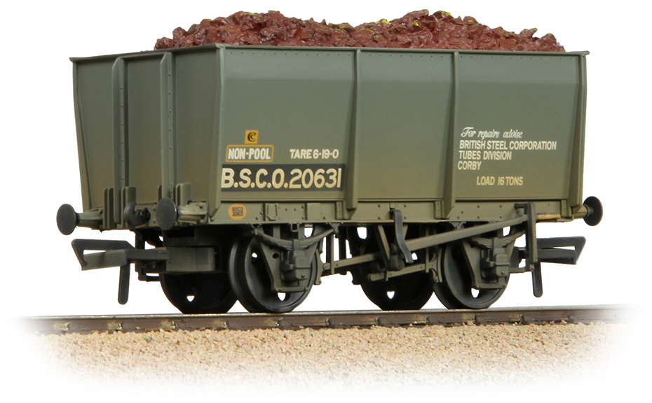 Bachmann 37-400C British Railways 16T Slope-Sided Steel 'Tippler' British Steel Corporation Grey BSCO20631 Image