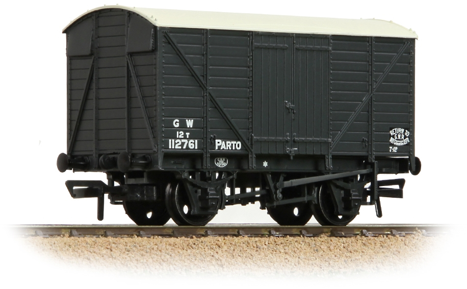 Bachmann 37-727A Great Western Railway 12T Double Vent Van Great Western Railway Dark Grey 112761 Image