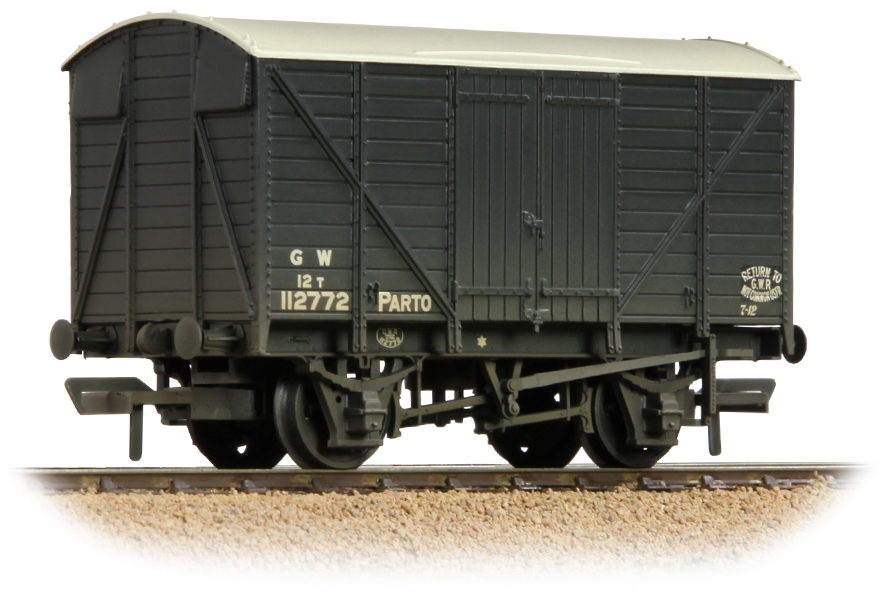 Bachmann 37-727B Great Western Railway 12T Double Vent Van Great Western Railway Dark Grey 112772 Image