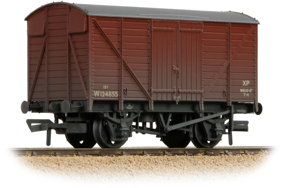 Bachmann 37-732A Great Western Railway 12T Double Vent Van British Railways Bauxite W124855 Image