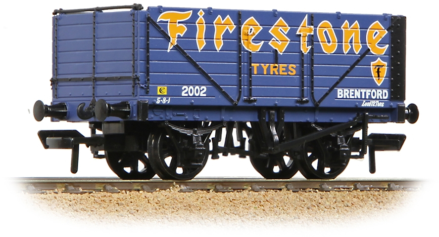 Bachmann 37-082B British Railways 7 Plank Wagon Milner Thomas & Company Limited Firestone 2002 Image