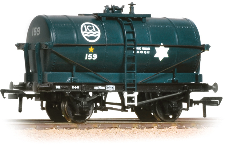 Bachmann 37-656 British Railways 14T Tank Imperial Chemical Industries Blue 159 Image