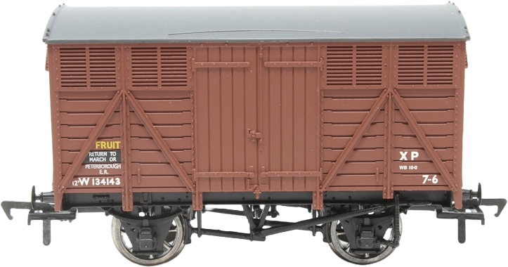 Bachmann 37-750 Great Western Railway 12T Goods Fruit A Van British Railways Bauxite W134143 Image