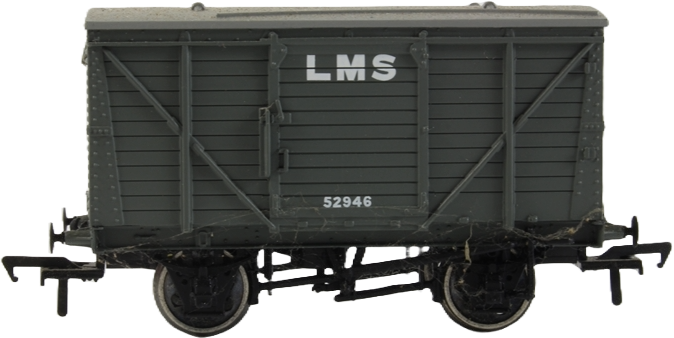 Bachmann 37-800A London, Midland & Scottish Railway Ventilated Van London, Midland & Scottish Railway Grey 52946 Image