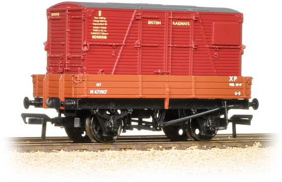 Bachmann 37-930C British Railways 3 Plank Wagon British Railways Bauxite M471917 Image