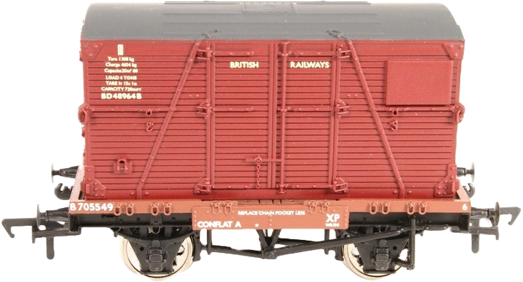 Bachmann 37-951 British Rail FAV Conflat A British Railways Bauxite B705549 Image
