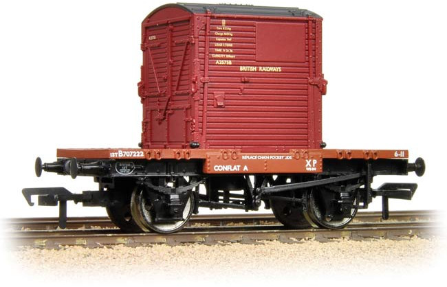 Bachmann 37-960 British Rail FAV Conflat A British Railways Bauxite B707222 Image